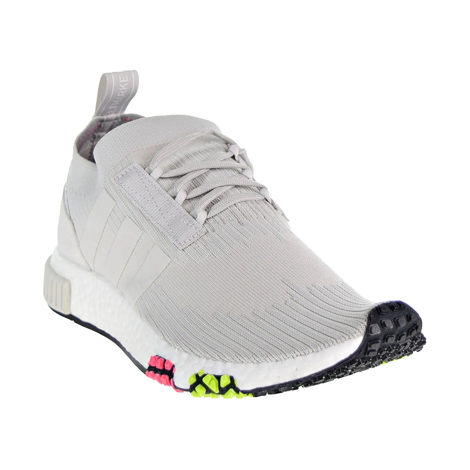 Adidas NMD_Racer Primeknit Men's Shoes Grey One/Solar Pink
