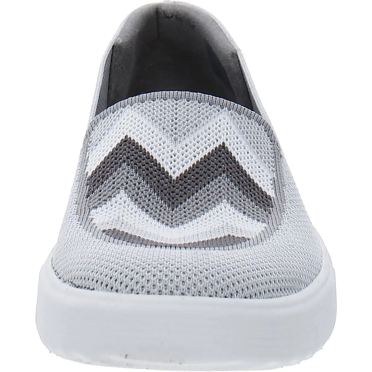 Bzees Womens March On Moc Mesh Chevron Moccasins
