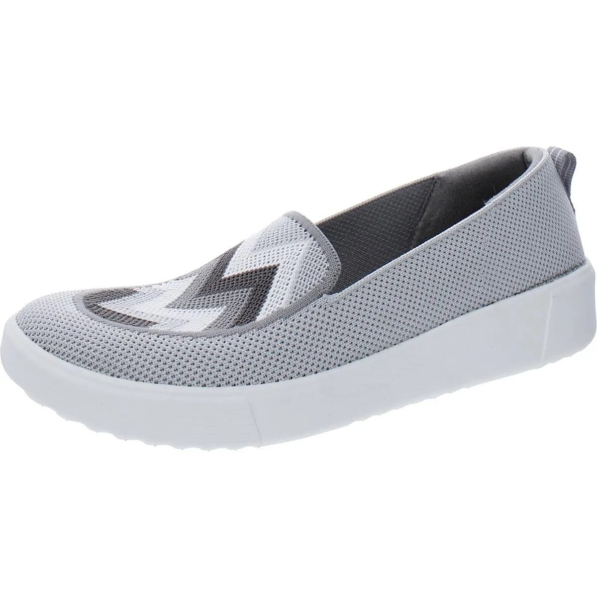 Bzees Womens March On Moc Mesh Chevron Moccasins