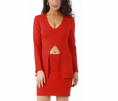 Chic Wide Band Mini Skirt with Versatile Back Zipper