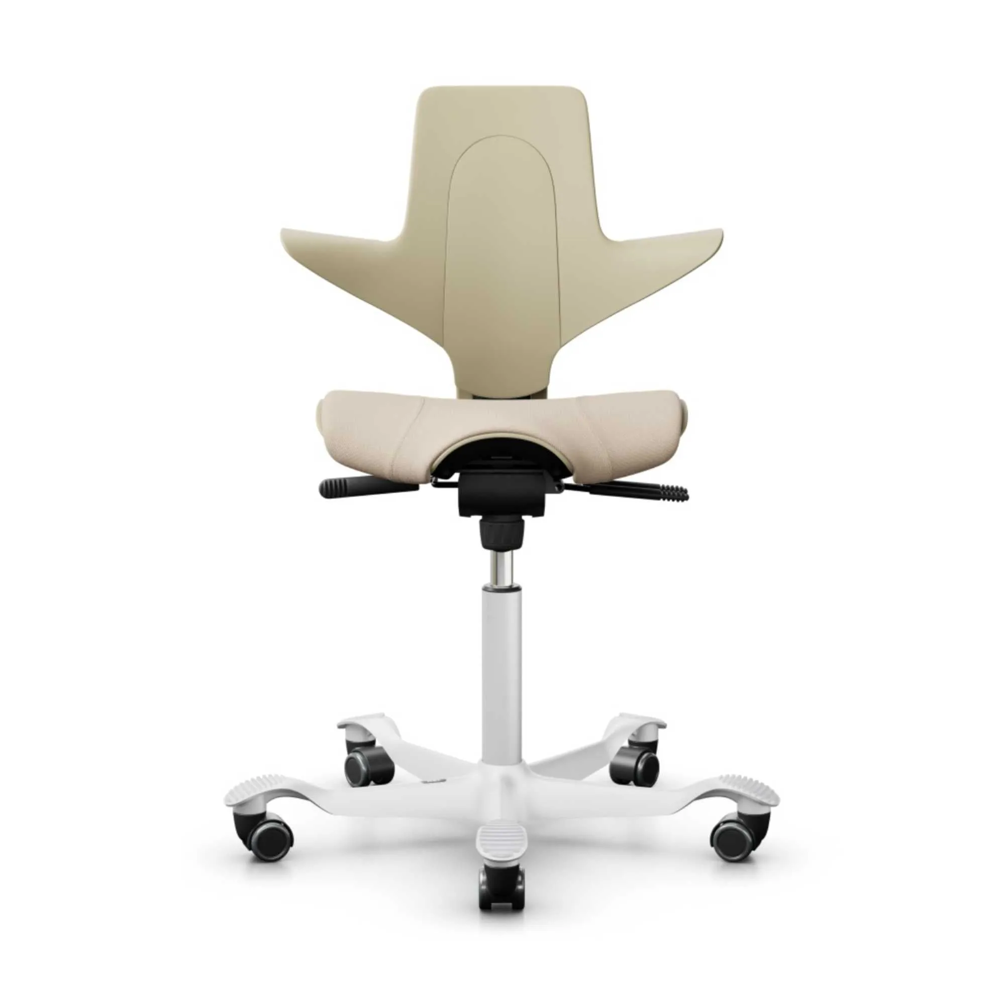 HAG Capisco Puls 8020 ergonomic chair, sand/sand/white (200 mm)