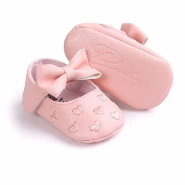 Love Heart Bow Shoes