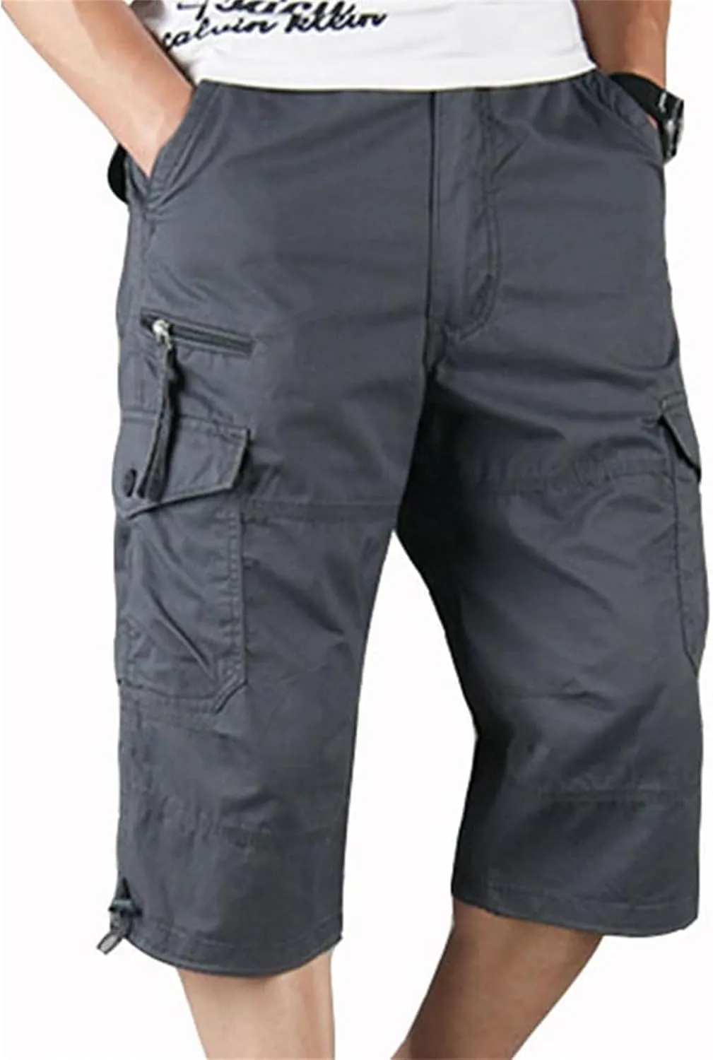 Men's Athletic Shorts Slim Fit Cargo Sweat Short Athletic Workout Thin Pant Outdoor Casual Comfort Pants with Pockets