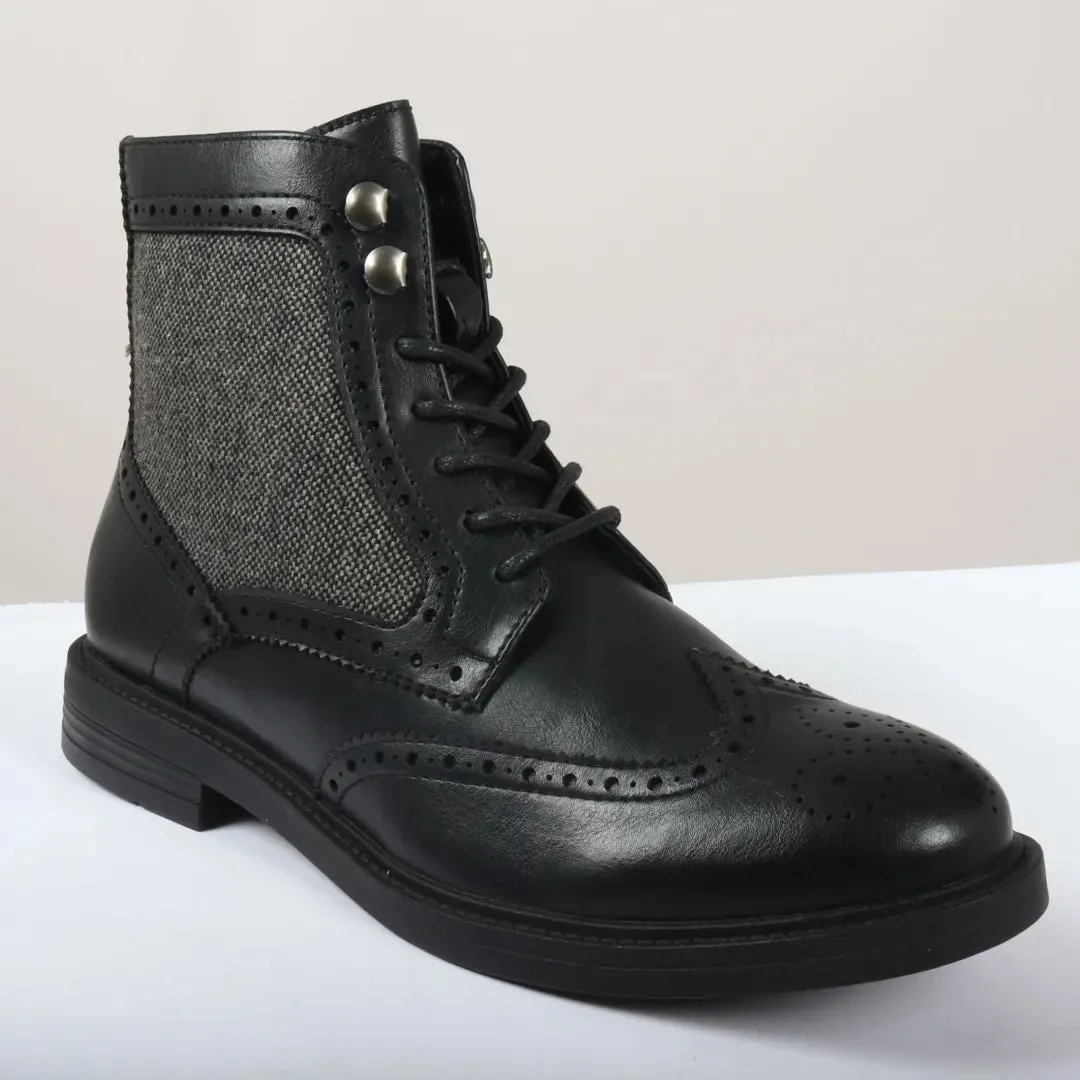 Men's Lace Up Brogue Ankle Boots