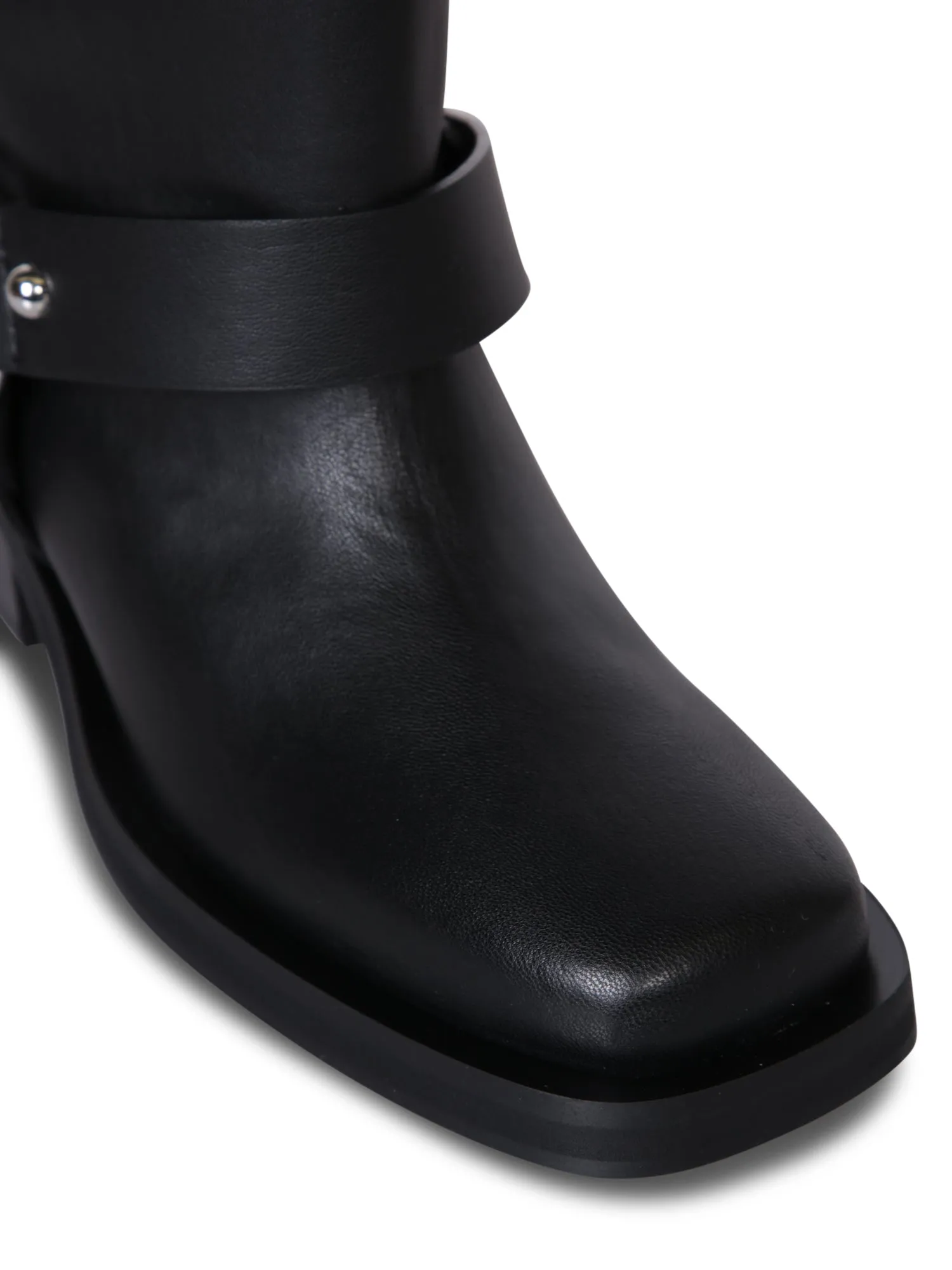 Mid Biker Boots in Black