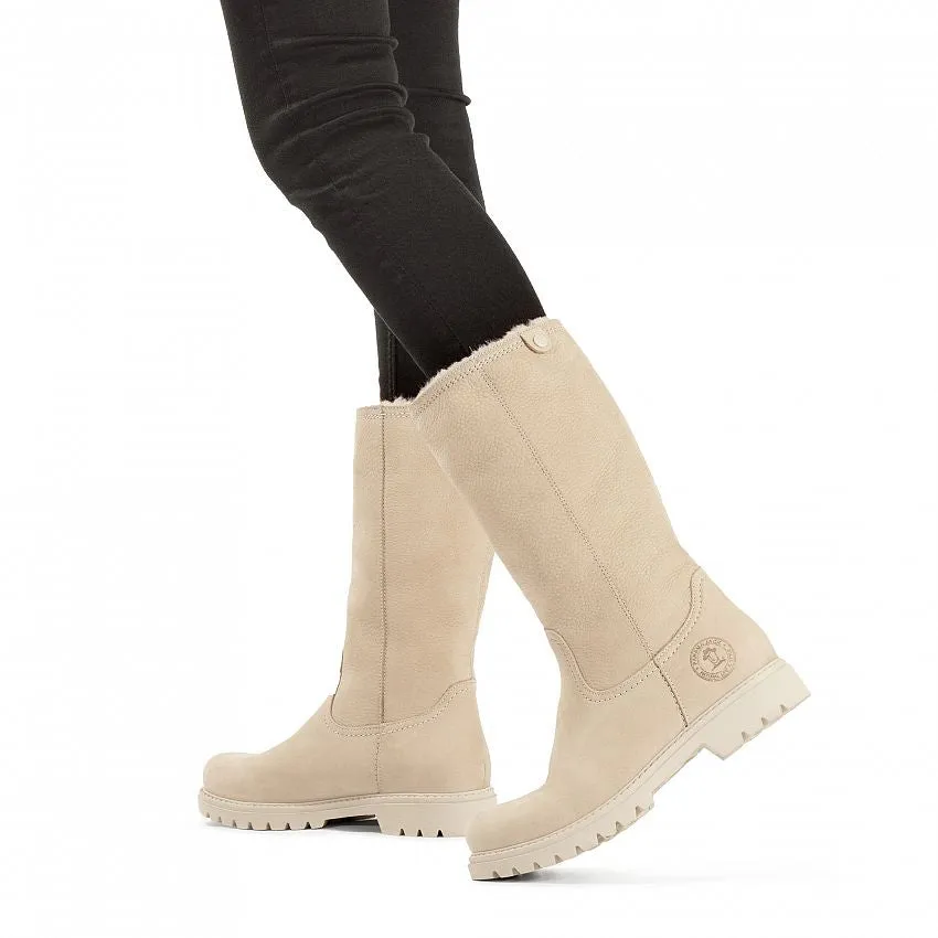 PANAMA JACK BAMBINA LEATHER BOOTS WITH WARM LINING