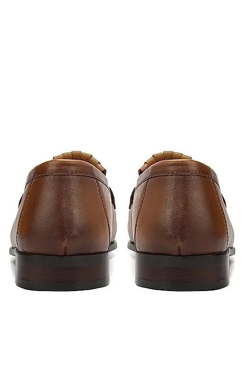 Tan Heel Moccasins With Tassels