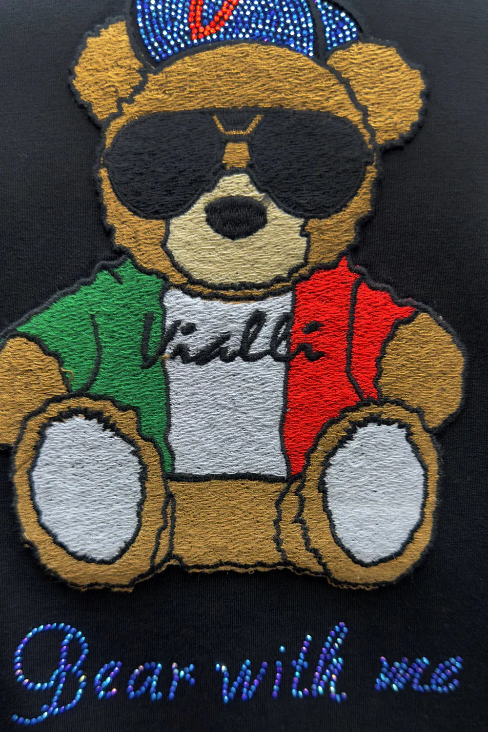 Vialli Itunes Bear Black T-Shirt